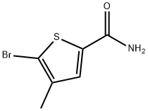 5-broMo-4-Methylthiophene-2-carboxaMide Struktur