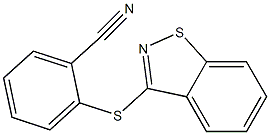 2-(Benzo[d]isothiazol-3-ylthio)benzonitrile Struktur