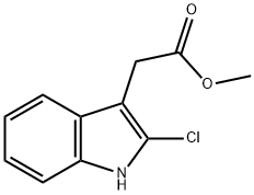 Methyl 2-(2-chloro-1H-indol-3-yl)acetate Struktur