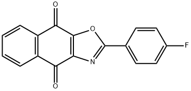 2-(4-Fluorophenyl)naphtho[2,3-d]oxazole-4,9-dione Struktur