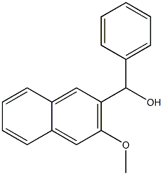 (3-Methoxynaphthalen-2-yl)(phenyl)Methanol Struktur