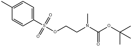 2-(tert-butoxycarbonyl(Methyl)aMino)ethyl 4-Methylbenzenesulfonate Struktur