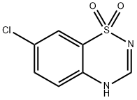 7-Chloro-4H-benzo[e][1,2,4]thiadiazine 1,1-dioxide Struktur