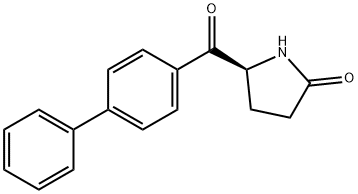 (S)-5-[(Biphenyl-4-yl)carbonyl]pyrrolidin-2-one Struktur