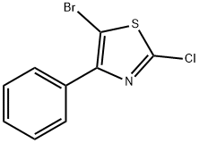 5-BroMo-2-chloro-4-phenylthiazole Struktur