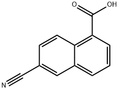 6-Cyano-1-naphthoic acid Structure