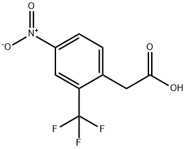 4-Nitro-2-(trifluoromethyl)phenylacetic acid Struktur