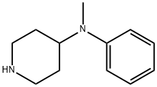 N-methyl-N-phenylpiperidin-4-amine Struktur