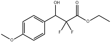 ethyl 2,2-difluoro-3-hydroxy-3-(4-Methoxyphenyl)propanoate Struktur