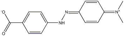 4-(4-DiMethylaMinophenylazo)benzoic acid Struktur