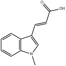 (E)-3-(1-methyl-1H-indol-3-yl)acrylic acid Struktur