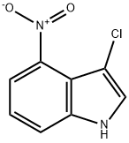 3chloro4nitro1Hindole Struktur