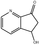 5-Hydroxy-5,6-dihydro-7H-cyclopenta[b]pyridin-7-one Struktur