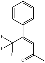 (Z)-5,5,5-trifluoro-4-phenylpent-3-en-2-one Struktur