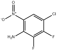 4-Chloro-2,3-difluoro-6-nitroaniline Struktur