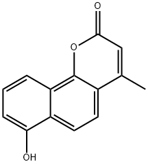 7-Hydroxy-4-Methyl-2H-naphtho(1,2-B)pyran-2-one Struktur