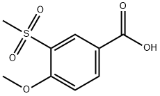 4-Methoxy-3-(Methylsulfonyl)benzoic Acid Struktur