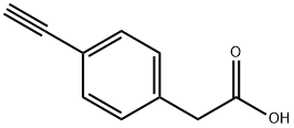 4-Ethynyl-benzeneacetic acid Struktur