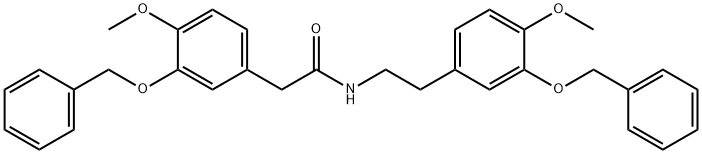 N-[3-(Benzyloxy)-4-Methoxyphenethyl]-2-[3-(benzyloxy)-4-Methoxyphenyl]acetaMide Struktur