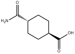 trans-4-CarbaMoylcyclohexanecarboxylic acid Struktur