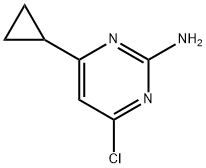 2-aMino-4-chloro-6-cyclopropylpyriMidine Struktur