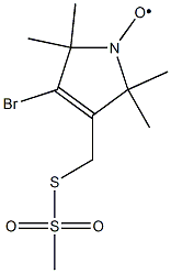 4-BROMO-(1-OXYL-2,2,5,5-TETRAMETHYL-3-PYRROLINE-3-METHYL) METHANETHIOSULFONATE Struktur