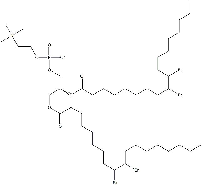 1,2-di-(9,10-dibroMo)stearoyl-sn-glycero-3-phosphocholine Struktur