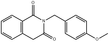 2-(4-甲氧基芐基)異喹啉-1,3(2H,4H)-二酮 結(jié)構(gòu)式