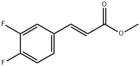 (E)-Methyl 3-(3,4-difluorophenyl)acrylate Struktur