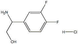 2-aMino-2-(3,4-difluorophenyl)ethanol hydrochloride Struktur