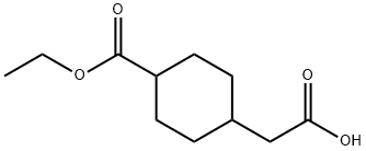 4-CarboxyMethyl-cyclohexanecarboxylic acid ethyl ester Struktur