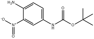 CarbaMic acid, N-(4-aMino-3-nitrophenyl)-, 1,1-diMethylethyl ester Struktur