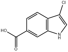 3-Chloro-1H-indole-6-carboxylic acid Struktur