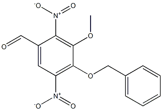 4-(Benzyloxy)-3-Methoxy-2,5-dinitrobenzaldehyde Struktur