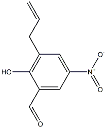 3-Allyl-2-hydroxy-5-nitrobenzaldehyde Struktur