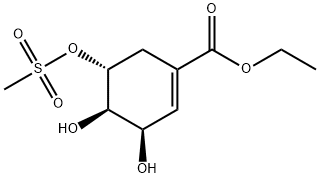 (3R,4R,5R)-3,4-Dihydroxy-5-[(Methylsulfonyl)oxy]-1-cyclohexene-1-carboxylic Acid Ethyl Ester Struktur