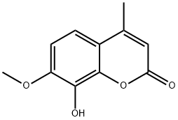 7-Methoxy-8-hydroxy-4-MethylcouMarin Struktur