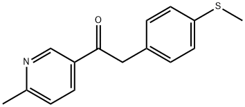 1-(6-Methylpyridin-3-yl)-2-(4-(Methylthio)phenyl)ethanone Struktur