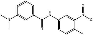 3-(diMethylaMino)-N-(4-Methyl-3-nitrophenyl)benzaMide Struktur