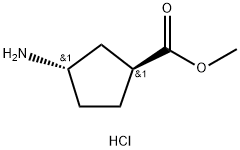 Trans-Methyl 3-aMinocyclopentanecarboxylate hydrochloride Struktur