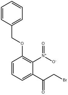 2-BroMo-1-[2-nitro-3-(phenylMethoxy)phenyl]ethanone Struktur