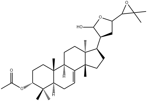 (13α,14β,17S,20S,21R,23R,24S)-21,23:24,25-Diepoxy5α-lanost-7-ene-3α,21-diol 3-acetate Struktur