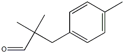 Benzenepropanal, .alpha.,.alpha.,4-triMethyl- Struktur