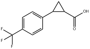 2-(4-(trifluoroMethyl)phenyl)cyclopropanecarboxylic acid Struktur