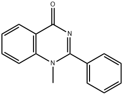 1-メチル-2-フェニルキナゾリン-4(1H)-オン 化學(xué)構(gòu)造式