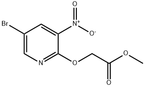 METHYL 2-((5-BROMO-3-NITROPYRIDIN-2-YL)OXY)ACETATE Struktur