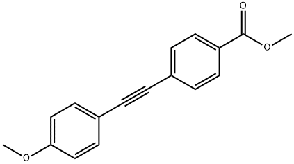 4-(4-Methoxy-phenylethynyl)-benzoic acid Methyl ester Struktur