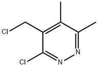 3-Chloro-4-(chloroMethyl)-5,6-diMethylpyridazine Struktur