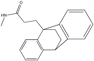 N-Methyl-9,10-ethanoanthracene-9(10H)-propionamide Struktur