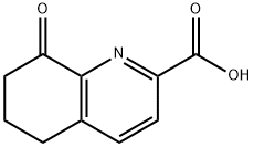 2-Quinolinecarboxylic acid, 5,6,7,8-tetrahydro-8-oxo- Struktur